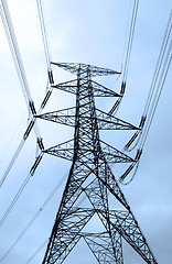 Image showing Electric tower and cables