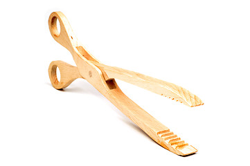 Image showing Wooden pliers