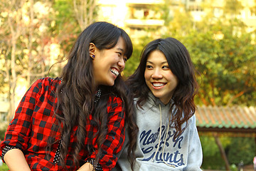 Image showing Asian friends