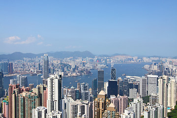 Image showing Hong Kong view from the peak