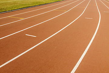 Image showing Running track in a stadium