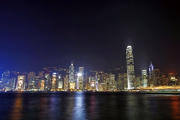 Image showing Hong Kong night view 2010