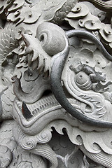 Image showing Dragon carvings in China