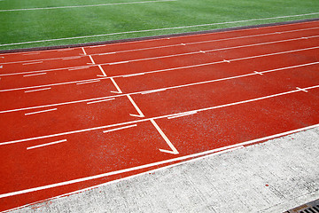 Image showing Running track in abstract view