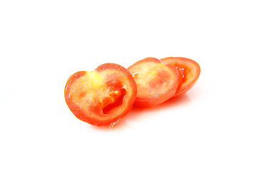 Image showing Cherry tomatoes isolated on white background