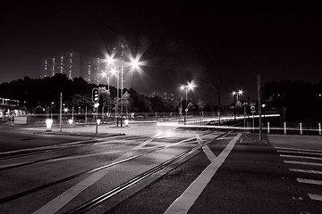 Image showing Light rail, a kind of transportation in Hong Kong.