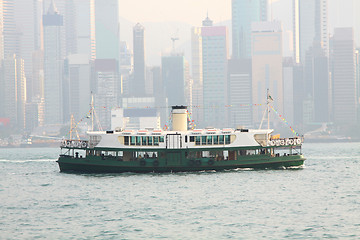 Image showing Star Ferry in Hong Kong at day