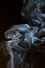 Image showing Abstract smoke on black background