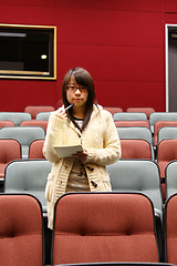 Image showing Asian student in lecture hall