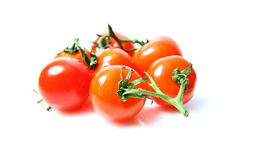 Image showing Cherry tomatoes isolated on white background