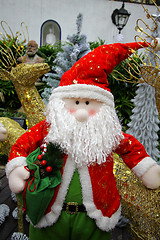 Image showing Santa Claus christmas background