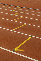 Image showing Running track in a sport center