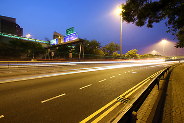 Image showing Traffic in modern city 