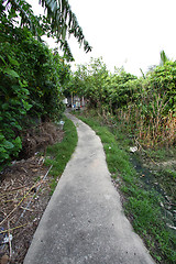 Image showing Path in village of Hong Kong