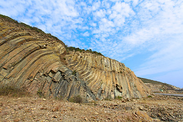 Image showing Rocks landscape in Hong Kong Geo Park