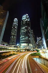 Image showing Hong Kong traffic at night