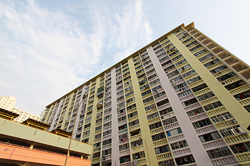 Image showing Packed Hong Kong public housing estate