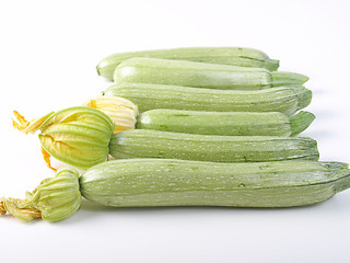 Image showing Courgettes zucchini