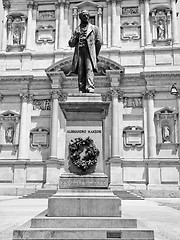 Image showing Manzoni statue, Milan