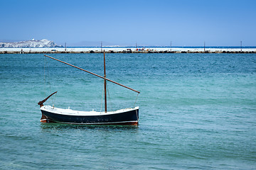 Image showing Boat at Mykonos Greece