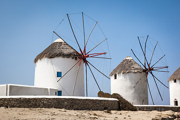 Image showing Myconos wind mill