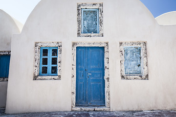 Image showing Old house Santorini Greece