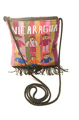 Image showing colorful shoulder bag carryall made in Nicaragua