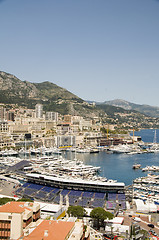 Image showing panorama Monte Carlo harbor Monaco