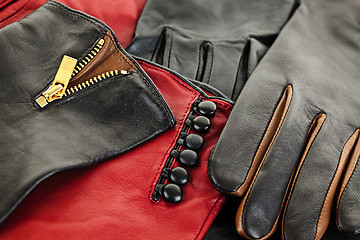 Image showing Leather gloves