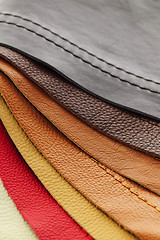 Image showing Leather upholstery samples