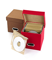 Image showing Media storage boxes