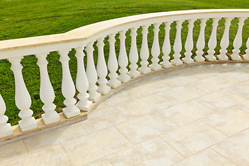 Image showing Patio with railing