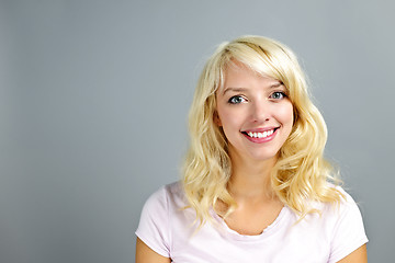 Image showing Happy  young woman smiling