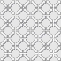 Image showing Simple pattern - geometric gray elements