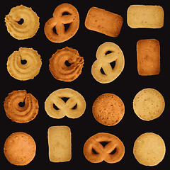 Image showing Danish cookies - editable set