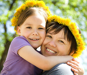 Image showing Portrait of happy daughter with her mother