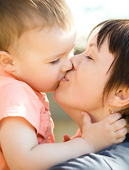 Image showing Portrait of a happy mother with her son