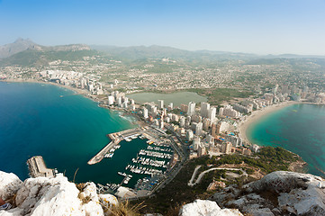 Image showing Calpe aerial view