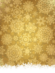 Image showing Golden elegant christmas template. EPS 8