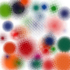 Image showing Halftone vector illustration Set background. EPS 8