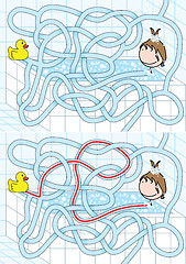 Image showing Bathroom maze