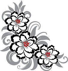 Image showing Decorative floral illustration