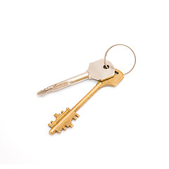 Image showing Pair of door keys 