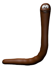 Image showing funny earthworm