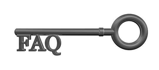 Image showing faq key