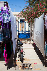 Image showing Tunisian gate, market street