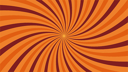 Image showing Orange vortex with outline