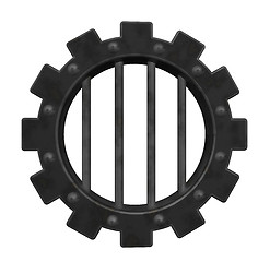 Image showing gear wheel prison window