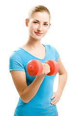 Image showing young fitness woman