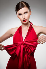 Image showing red dress